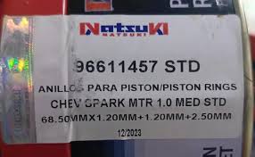 ANILLO 10 (025) CHEVROLET SPARK 0.8 2006-2013 AVEO 1.2 2004-2013 (1.2 1.2 2.5 ) DELGADO MATIZ 
