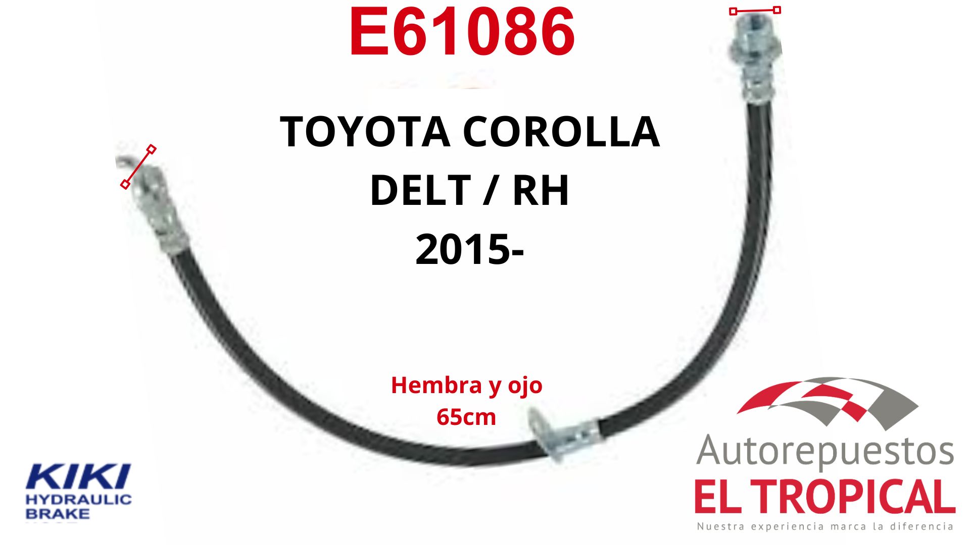 Manguera Delantero Auxiliar De Freno Sanyco COROLLA DLNT.RH 15-