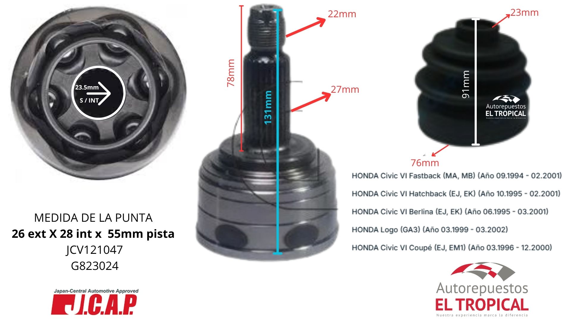 PUNTA DE EJE EXTERNA