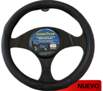 FORRO DE VOLANTE NEGRO/ROJO