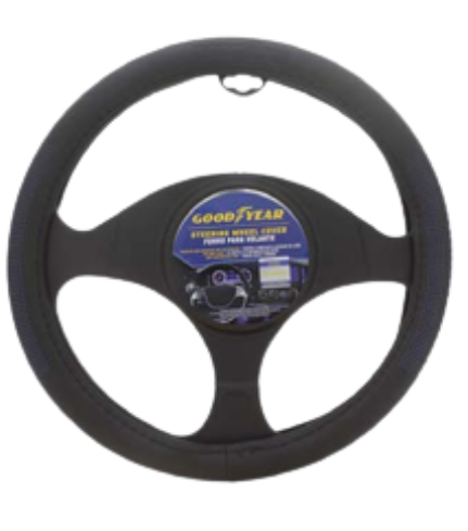 FORRO DE VOLANTE NEGRO/AZUL