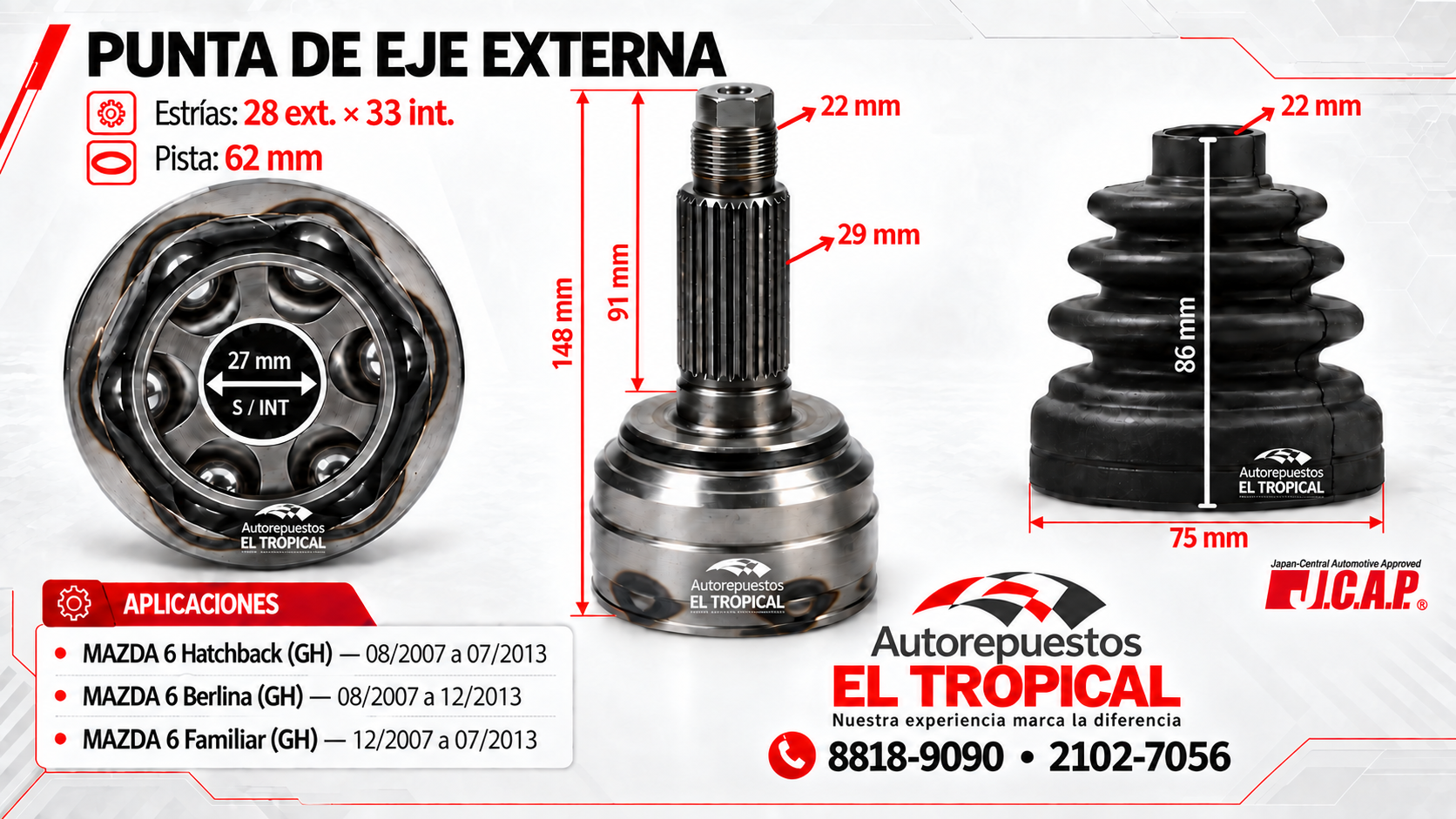 PUNTA DE EJE EXTERNA
