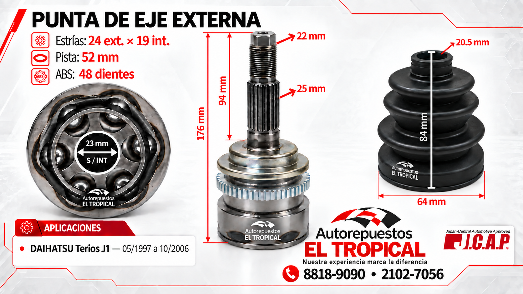 PUNTA DE EJE EXTERNA