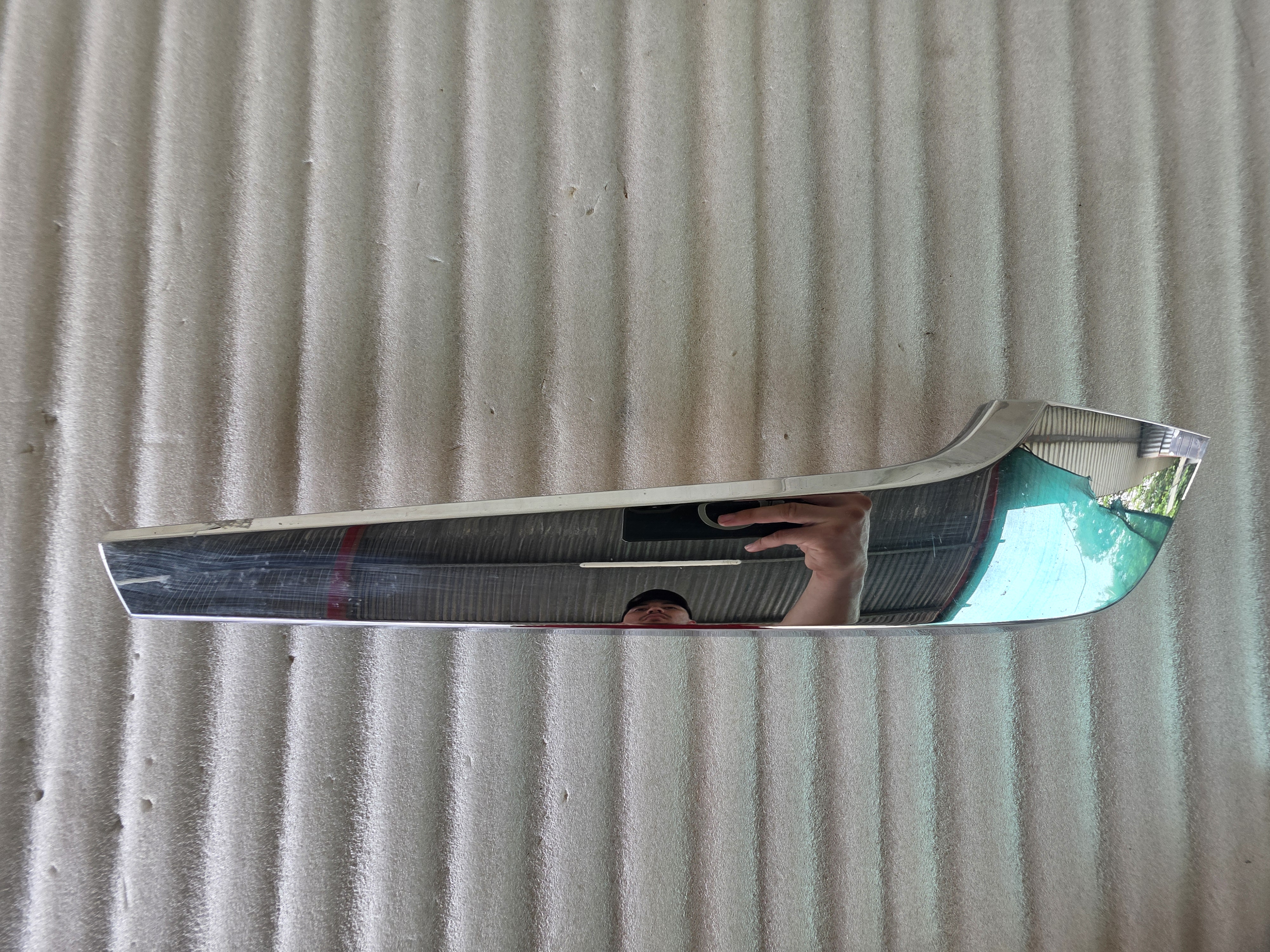 MOLDURA CROMADA BUMPER DEL. LH MITSUBISHI L200