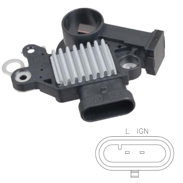 REGULADOR ALTERNADOR CHEVROLET OPTRA 1.6 2004-2010 AVEO 1.5 1.6 2004-2013 (2 pines)