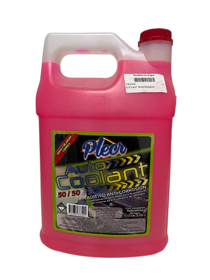 COOLANT REFRIGERANTE 50/50 COLOR ROSADO 3.85 LTS