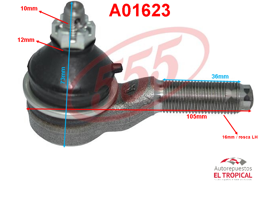 RÓTULA EXTERIOR RL.L200 89-2WD/L200 USA SE-7731