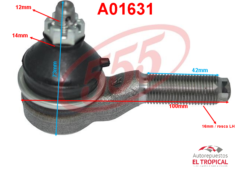 RÓTULA EXTERIOR RL.MONTERO-90/L200 4WD SE-7251