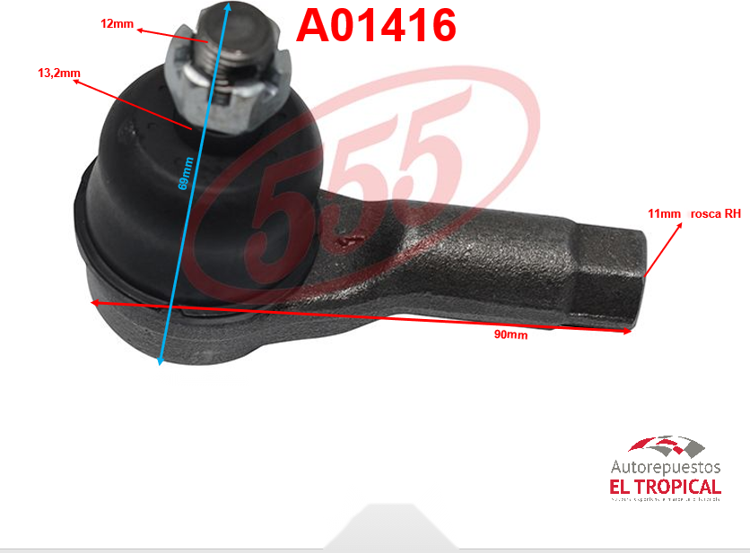 RÓTULA EXTERIOR RL.323 89-/LASER 94-SE-1551 PROT