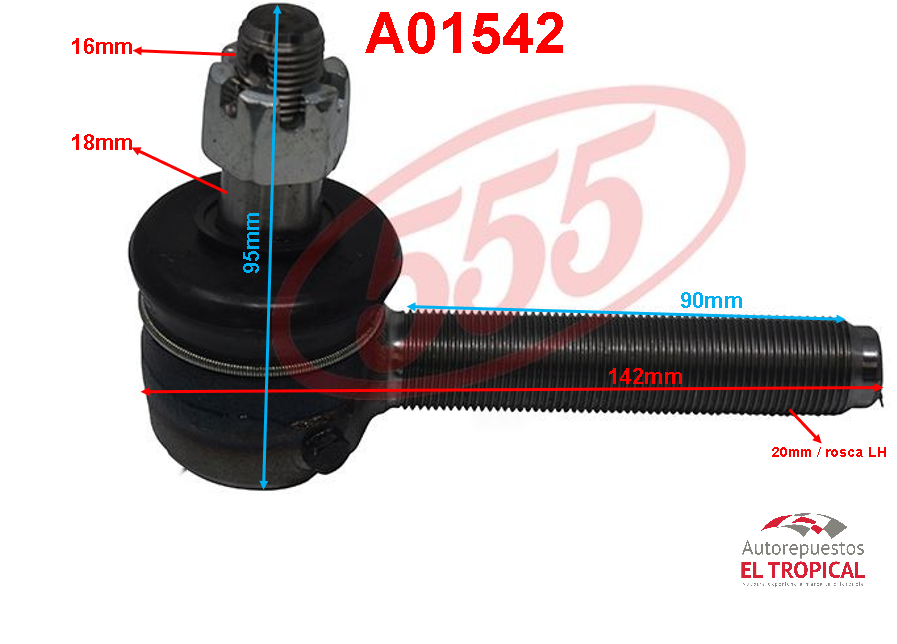 RÓTULA EXTERIOR LH.FORWARD SBR-84 SE-5131L