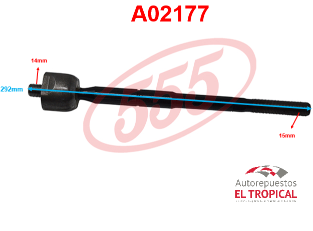 Rotula de cremallera HIACE 95-SR-3680 ALTEZA