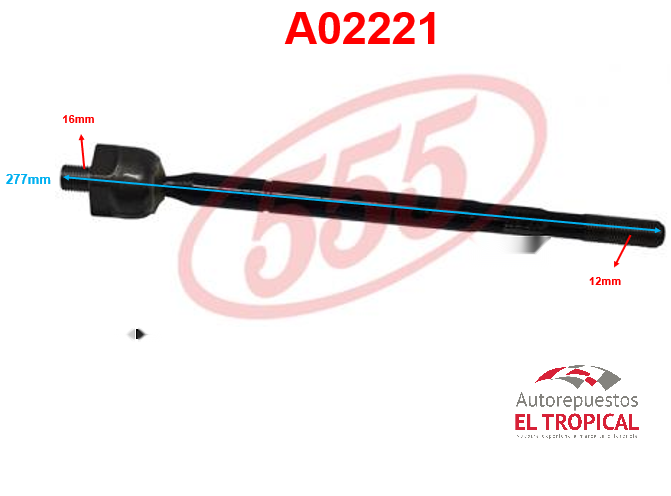 Rotula de cremallera DM/DH.B12/DM B11 RF SR-4480