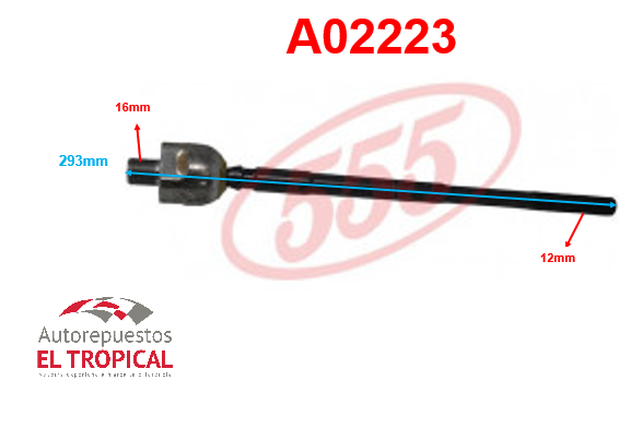 Rotula de cremallera DM.B13 B14 MEXICANO 90 SR-4740