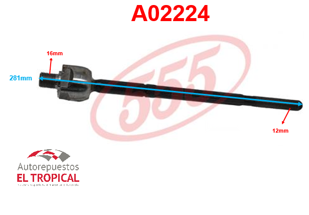 Rotula de cremallera B13 90- V.USA SR-4741