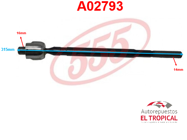 Rotula de cremallera LEGACY 03-FORESTAR SR.6650