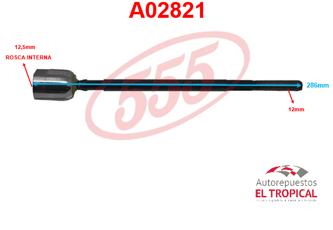 Rotula de cremallera METRO/SWIFT 90-95 SR-7550