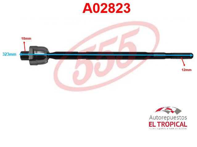Rotula de cremallera SWIFT 04-SR-7560