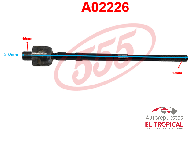Rotula de cremallera B14 94- SR-4780
