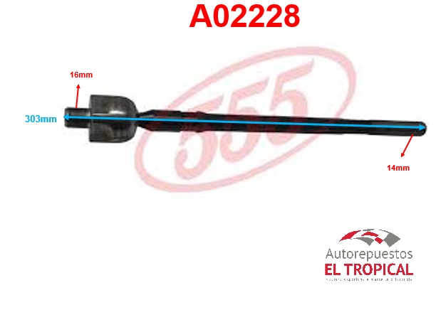 Rotula de cremallera ALMERA 99- SR-4860