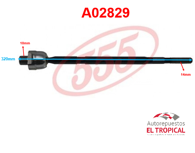 Rotula de cremallera SR-S200 SWIFT 17-
