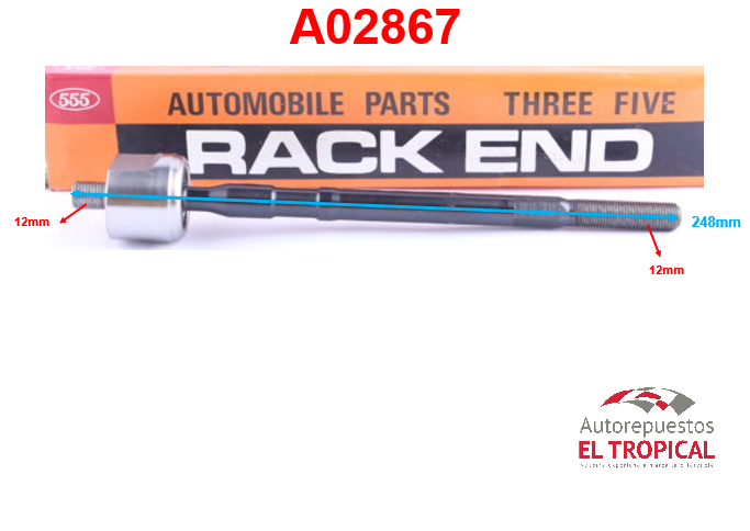 Rotula de cremallera CHARADE 89- D.H.SR-3221