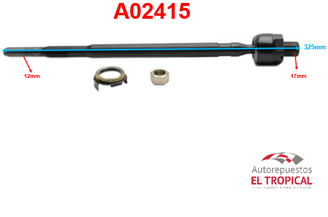 Rotula de cremallera 323 DH.85-SR-1442R