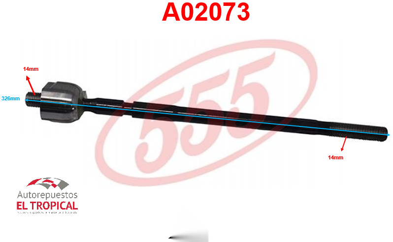 Rotula de cremallera DM.AE80 84-87/AT151 SR-2650