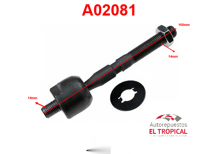 Rotula de cremallera DM.KP60/KE70 -83 SR-2340