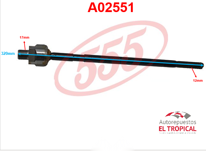 Rotula de cremallera GEMINI 85- SR-5220