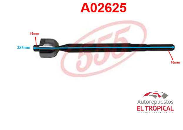 Rotula de cremallera L200 06-SR 7940