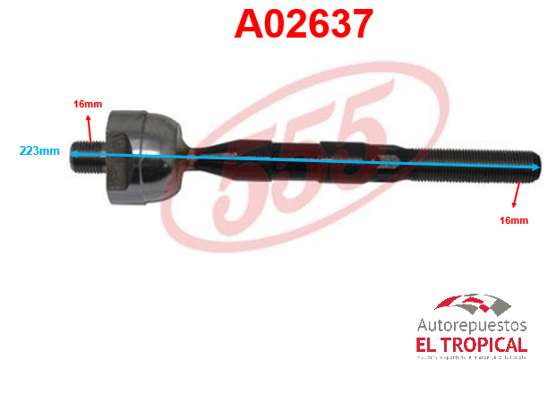 Rotula de cremallera MONTERO 99-SR-7840