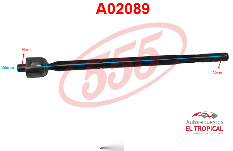 Rotula de cremallera YARIS 06- SR-T410