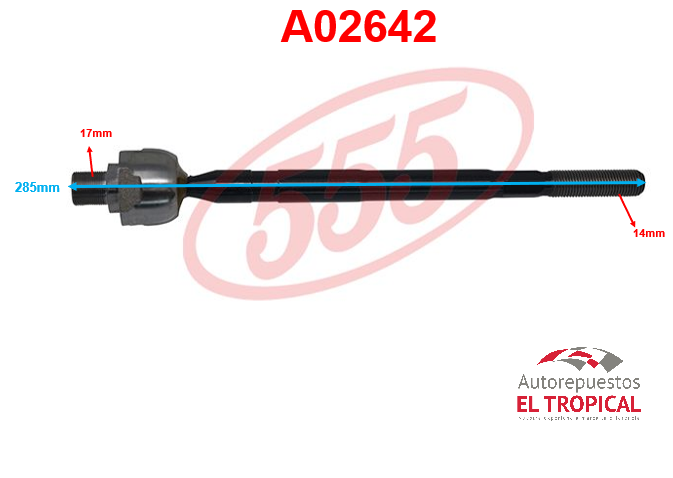 Rotula de cremallera L300 4WD 86-PORTER SR-7320