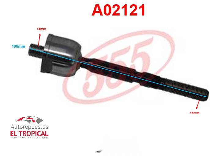 Rotula de cremallera DH.AT140/MODELANTERO F 85-SR-2410