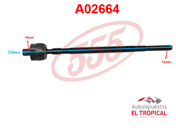 Rotula de cremallera LANCER MIRAGE 91-SR-7700