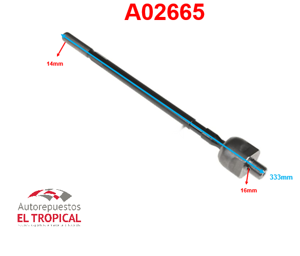 Rotula de cremallera LANCER 96-SR-7860