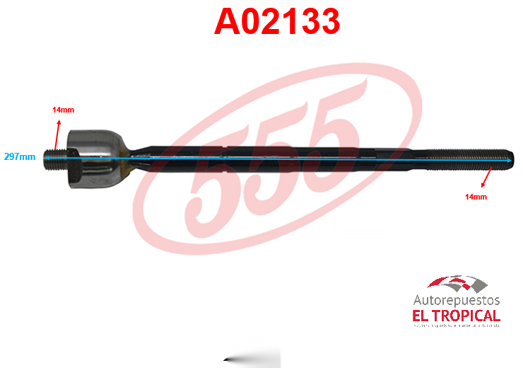 Rotula de cremallera DH. CRESSIDA LX90 SR-3510
