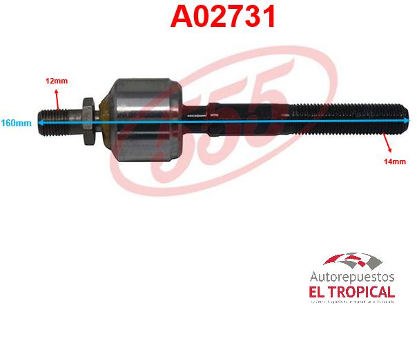 Rotula de cremallera ACCORD 89-SR-6180