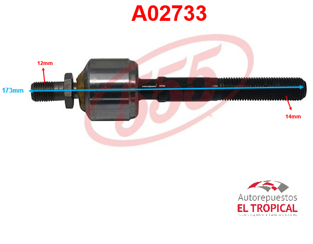 Rotula de cremallera ACCORD 97-SR-6210
