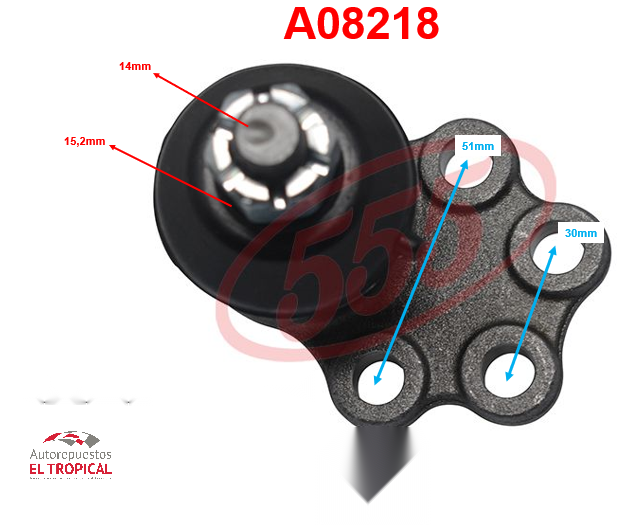 ROTULA INFERIOR DATSUN B310,B210 USA SB-4142