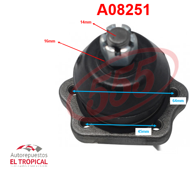 ROTULA SUSPENSION .620/720/D21/N141 SB-4391