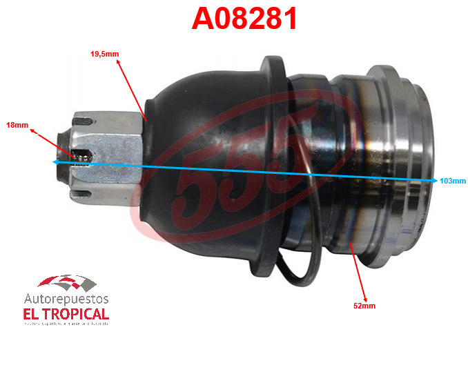 ROTULA INFERIOR D21 2WD SB-4672 FRONTIER 98-00