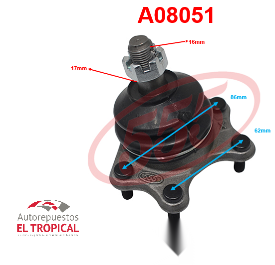ROTULA SUSP.SUSPENSION .HI-LUX 4WD 85-04  SB-2721