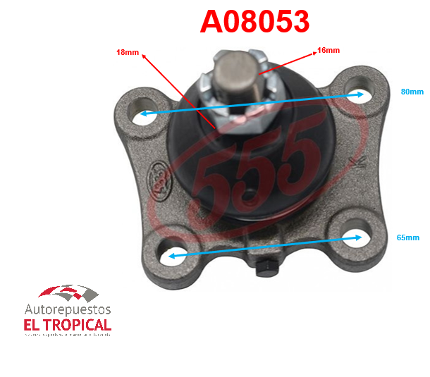 ROTULA  INFERIOR  HILUX 4WD 85-04SB-2852/2722