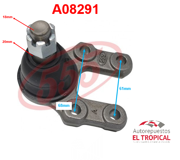 ROTULA INFERIOR 720 -85/D21 4WD SB-4562