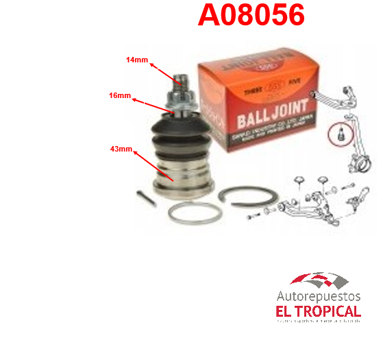 RUNNER 95- SUSPENSION  TACOMA  SB-3561 PRADO 96