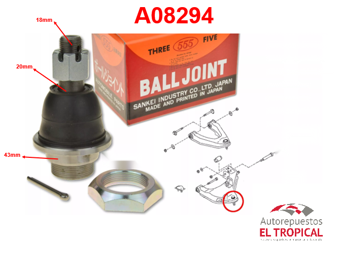 INFERIOR D22 4WD SB-4832 FRONTIER 99-2010