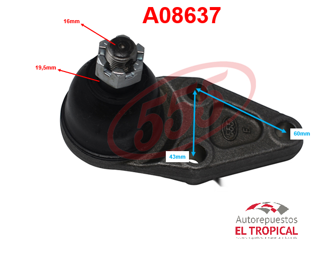 ROTULA SUSPENSION .TRAS.MONTERO 01-SB-7845