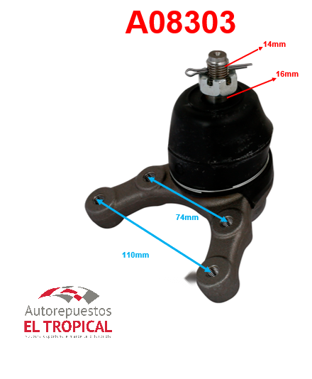 ROTULA SUSPENSION .JUNIOR -78 SB-4461
