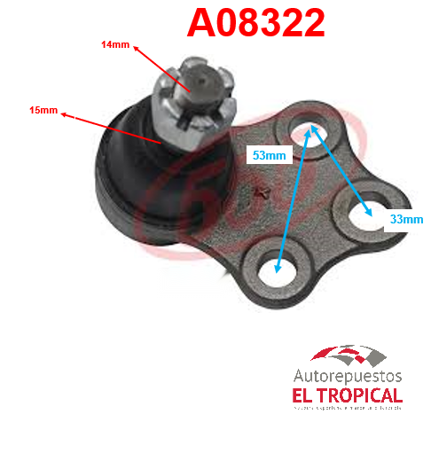 ROTULA INFBLUEBIRD 83-87 STANZA 4X4 SB-4692